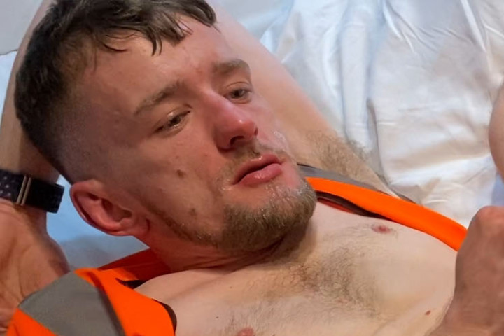 TWO HUNG TOPS RUIN YOUNG BLOKES ASS